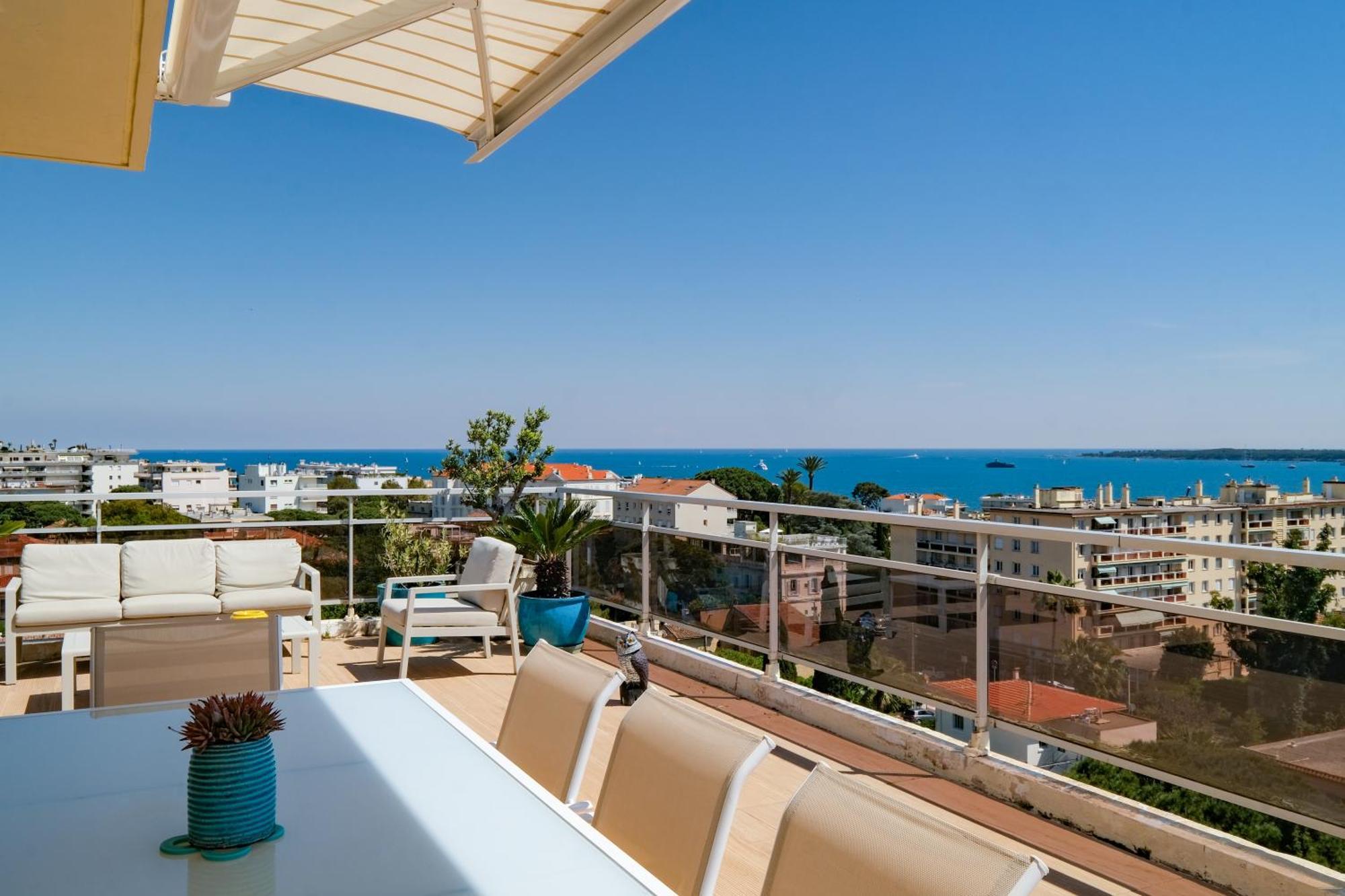 Villa Sur Le Toit - Vue Mer Exceptionnelle Cannes Exterior foto